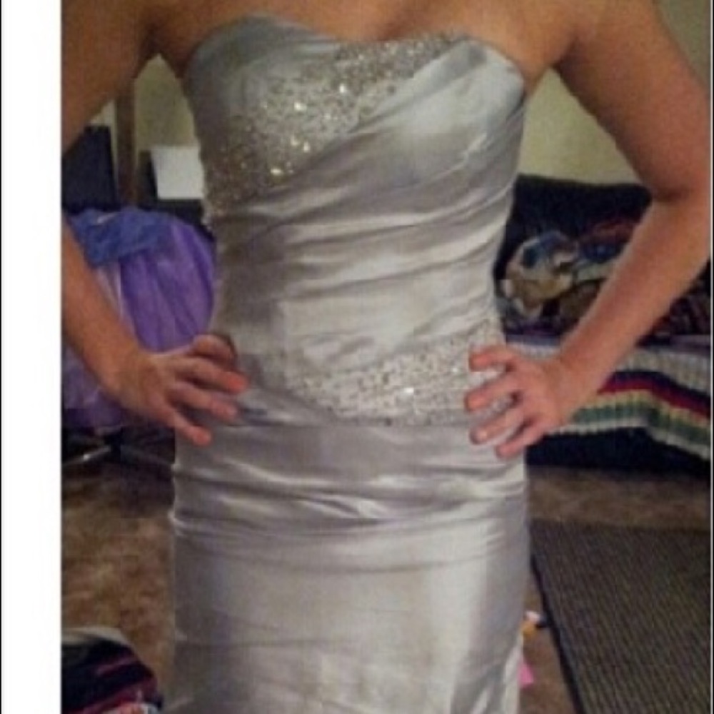 Silver prom/formal dress